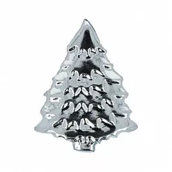 Пуговица пластиковая "Елочка", цвет серебро (Gamma)