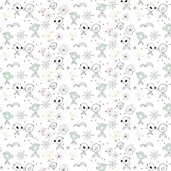 Бумага "Время снежинок. Птички" (Polkadot)