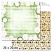 20х20 Бумага "Рецепты старого буфета. Дизайн 5" (ScrapMania)
