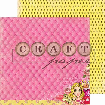 Бумага "Поп-арт. Розовый" (CraftPaper)