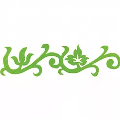 Лента из фетра "Виноградная лоза", салатовая (Gamma)