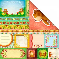 Бумага "Медведи. Карточки" (Mr.Painter) Бумага "Медведи. Карточки" (Mr.Painter)