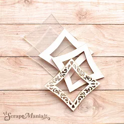 Чипборд "Алиса в сказке. Шейкер. Буби мини (ScrapMania)