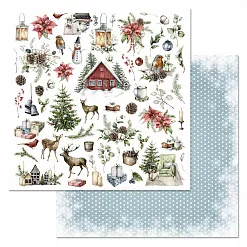 Набор бумаги 30,5х30,5 см "Новогодние традиции", 12 листов (ScrapMania) Набор бумаги 30,5х30,5 см "Новогодние традиции", 12 листов (ScrapMania)