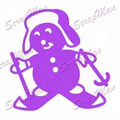 Нож для вырубки "Снеговик 2" (Scrapman)