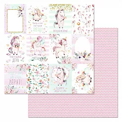 Бумага "Розовые грезы. Карточки" (ScrapMania)