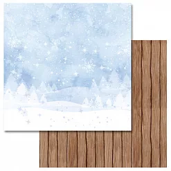 Набор бумаги 30,5х30,5 см "Акварельная зима", 9 листов (ScrapMania) Набор бумаги 30,5х30,5 см "Акварельная зима", 9 листов (ScrapMania)