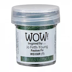 Пудра для эмбоссинга с глиттером "Праздничная ель" (WOW)