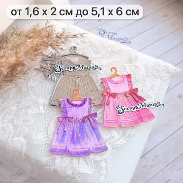 Нож "Детство. Платьице", 5,1х6 см (ScrapMania)