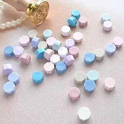 Сургуч в пакете "Восьмигранник. Розовый и голубой. Пастель матовая", 40 шт