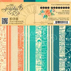 Набор бумаги 15х15 см "Café parisian. Парижское кафе. Фоновый", 36 листов (Graphic 45) Набор бумаги 15х15 см "Café parisian. Парижское кафе. Фоновый", 36 листов (Graphic 45)