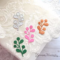 Нож "Уральская природа. Веточка с брусникой", 3,2х5,3 см (ScrapMania) Нож "Уральская природа. Веточка с брусникой", 3,2х5,3 см (ScrapMania)