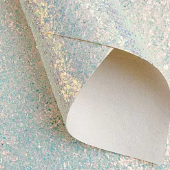 Отрез экокожи А4 "Битое стекло. Белый"