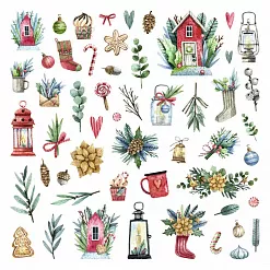 Набор бумаги 30,5х30,5 см "Сказка на Рождество", 12 листов (ScrapMania)