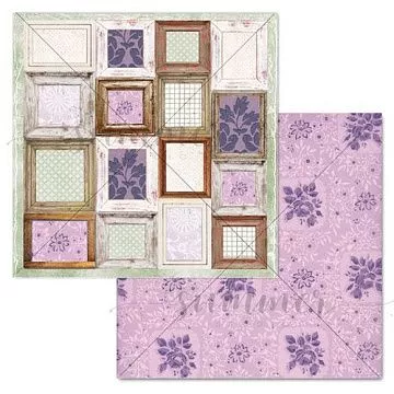 Бумага 30х30 см "Там, где восходит солнце. Рамочки" (Summer Studio)