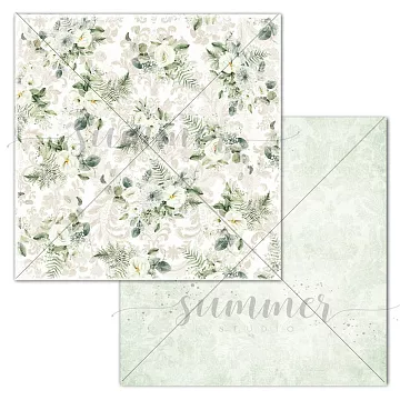 Бумага 30х30 см "Blooming Day. Love is…" (Summer Studio)