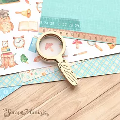 Чипборд "Первоклашка. Шейкер. Лупа. Маленькая" (ScrapMania) Чипборд "Первоклашка. Шейкер. Лупа. Маленькая" (ScrapMania)