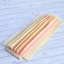 Переплет на 6 разворотов, цвет розовый, длина 20 см, шаг 0,7 см