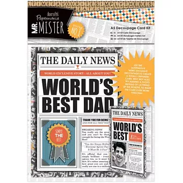 Набор для создания объемной открытки "Мистер. Лучший папа" (DoCrafts)