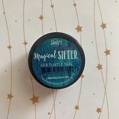 Сухая краска перламутровая "Sea Turtle Teal Magical Sifters" (Lindy's)
