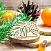 Чипборд "Ветка с кедровой шишкой", 5,6х3,7 см (WoodHome)