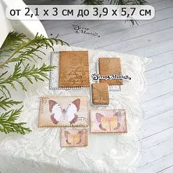 Нож "Марки. Зубчатые", 3,9х5,7 см (ScrapMania)