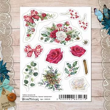 Набор наклеек А6 "Богемное Рождество. Аромат праздника" (ScrapMania) Набор наклеек А6 "Богемное Рождество. Аромат праздника" (ScrapMania)