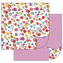 УЦЕНКА Бумага "Пуговицы" (Stamperia) УЦЕНКА Бумага "Пуговицы" (Stamperia)