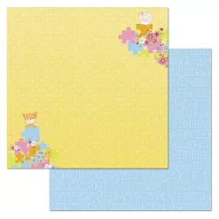 Набор бумаги 30,5х30,5 см "Детские приключения", 12 листов (ScrapMania)