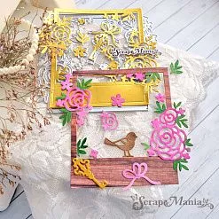 Нож "Весенняя романтика. Рамка с птичкой", 11х12,3 см (ScrapMania)