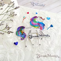Нож "Лошадка Лулу. Мечтательная лошадь", 7,6х8,5 см (ScrapMania)