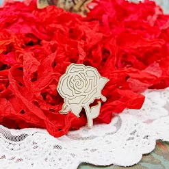 Украшение из чипборда "Цветок розы" (Fantasy)