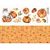 Лист с картинками 10х30 см "Тыквы и котики" (ScrapMania)