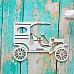 Украшение из чипборда "Автомобиль 2" (ScrapКрым)