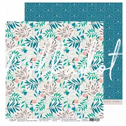 Набор бумаги 20х20 см "Флора", 8 листов (Polkadot)