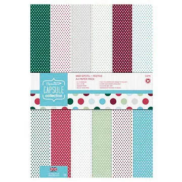 Набор бумаги А4 "Midi Spots. Festive", 24 листа (DoCrafts)
