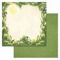 Набор бумаги 30,5х30,5 см "Эра динозавров", 12 листов (ScrapMania)