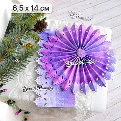 Нож "Игрушки на елку 3D. Снежинка солнце", 6,5х14 см (ScrapMania)