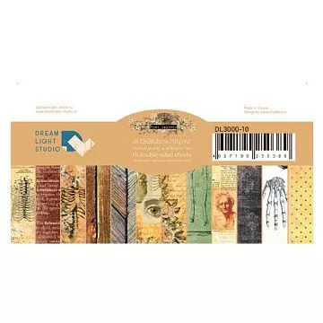 Набор бумаги 20х20 см "Homo sapiens", 12 листов (DreamLight Studio)