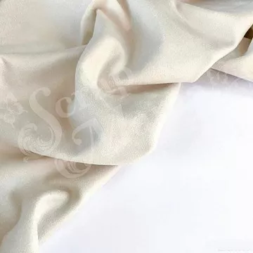 Отрез замши 30х70 см "Двусторонняя. Сливочный" (ScrapZefir)