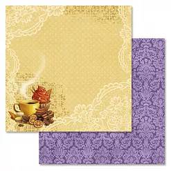 Набор бумаги 30,5х30,5 см "Магия кофе", 12 листов (ScrapMania)
