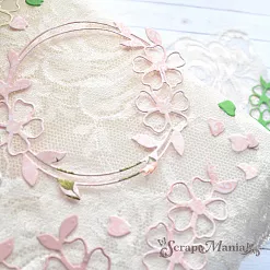 Нож "Рамка. Цветы яблони" 8х9,2 см (ScrapMania)