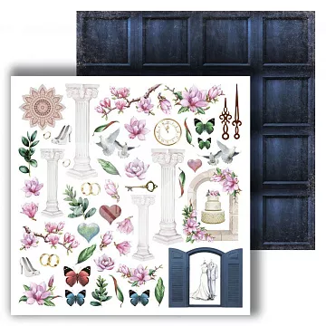 Бумага "Магнолия. Цветы магнолии" (DreamLight Studio)