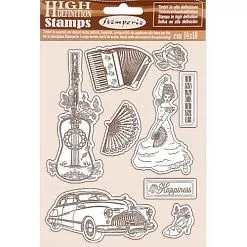 Резиновый штамп "Desire. Elements", 11,5х4,5 см (Stamperia)