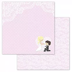 Набор бумаги 30,5х30,5 см "Теперь семья", 15 листов (ScrapMania)