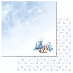 Набор бумаги 30,5х30,5 см "Акварельная зима", 9 листов (ScrapMania) Набор бумаги 30,5х30,5 см "Акварельная зима", 9 листов (ScrapMania)