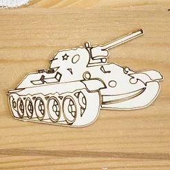 Украшение из чипборда "Танк 3" (Просто небо)