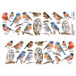 Лист с картинками 10х30 см "Снежные сказки. Птицы" (ScrapMania) Лист с картинками 10х30 см "Снежные сказки. Птицы" (ScrapMania)