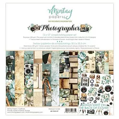 Набор бумаги 30х30 см "Photographer", 12 листов (Mintay)