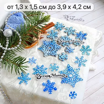 Нож "Снежинки живые", 3,9х4,2 см (ScrapMania)